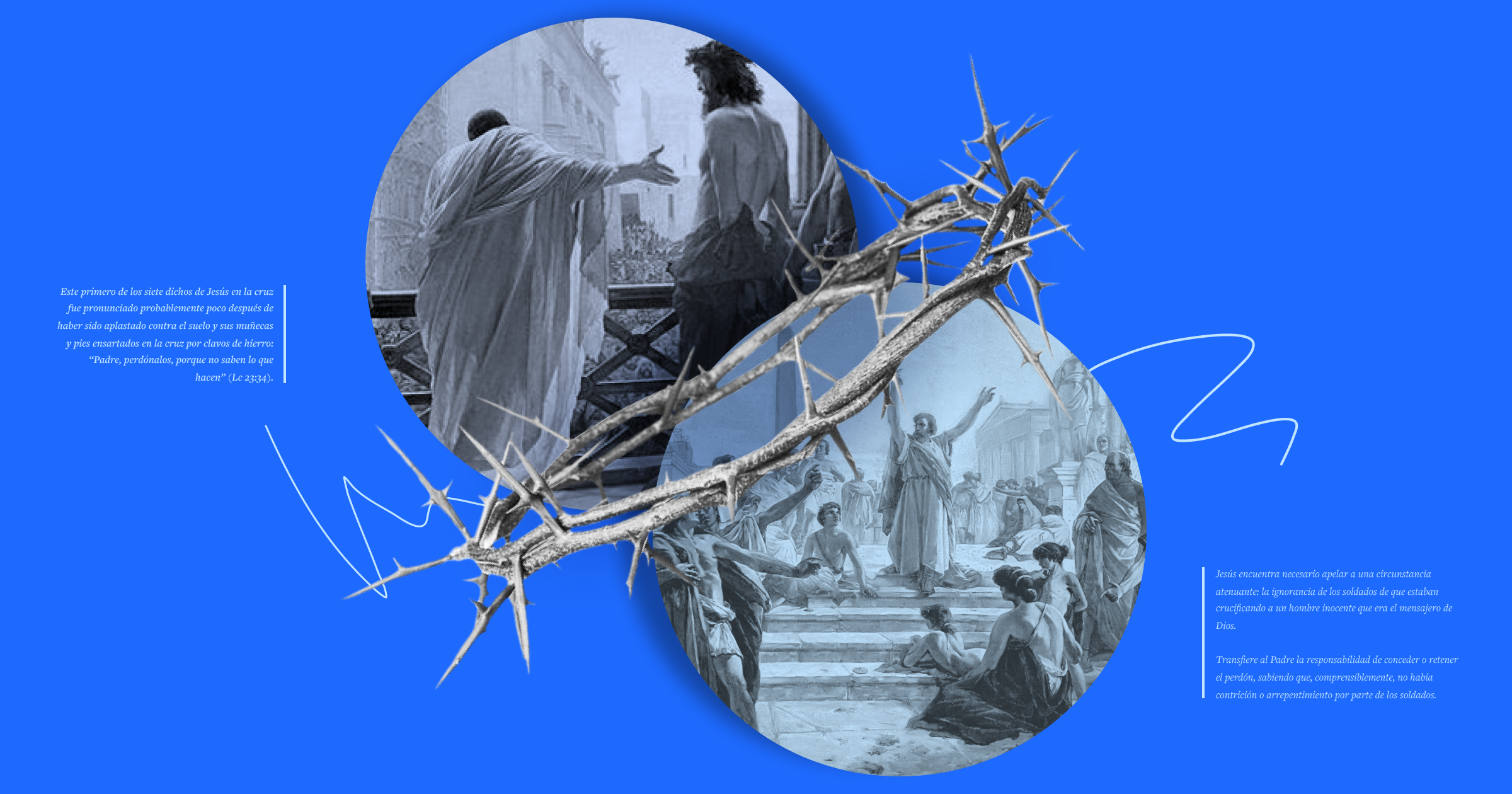 Jesus en la Cruz, Pilato, Corona de espinas