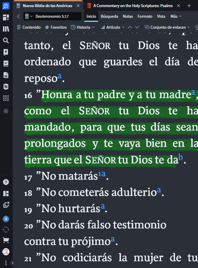 Deuteronomio 5:16